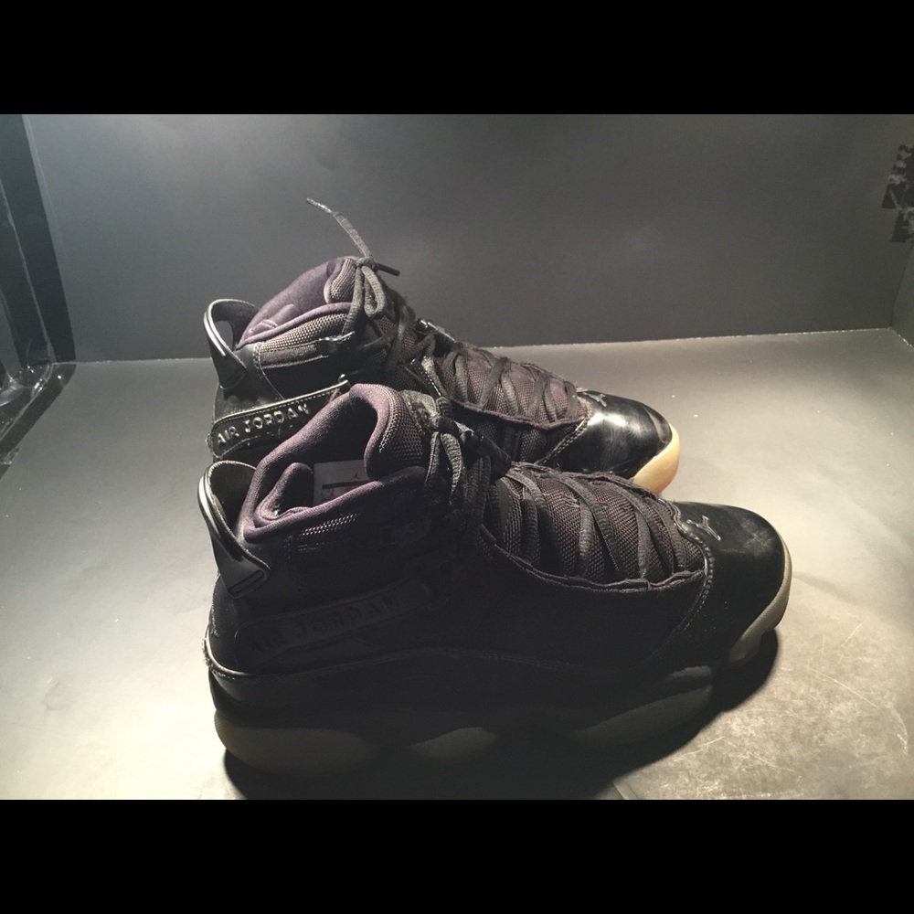 Men’s Air Jordan 6 Shoes Sz 9M Black #322992-011